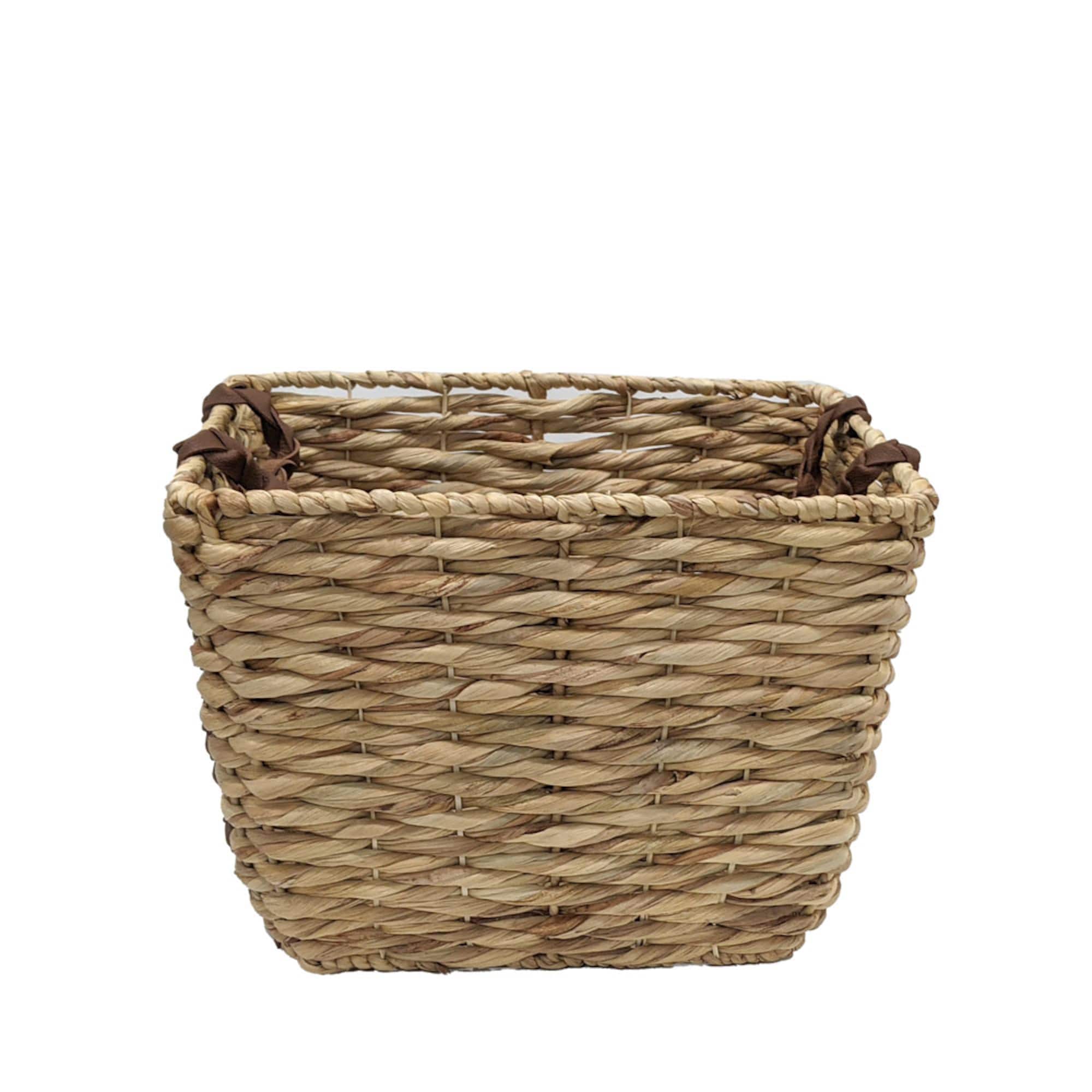 Small Water Hyacinth with Braided Leather Handles by Ashland®
